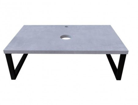 Столешница «MarkaOne» Grunge Loft 100, Бетон Светлый без Раковины (4604613348496)